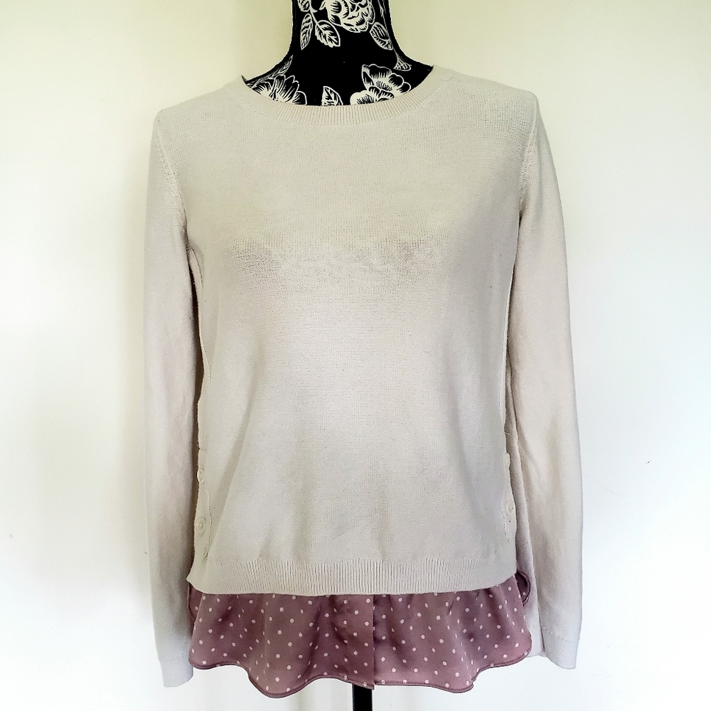 LOFT Side button detail sweater